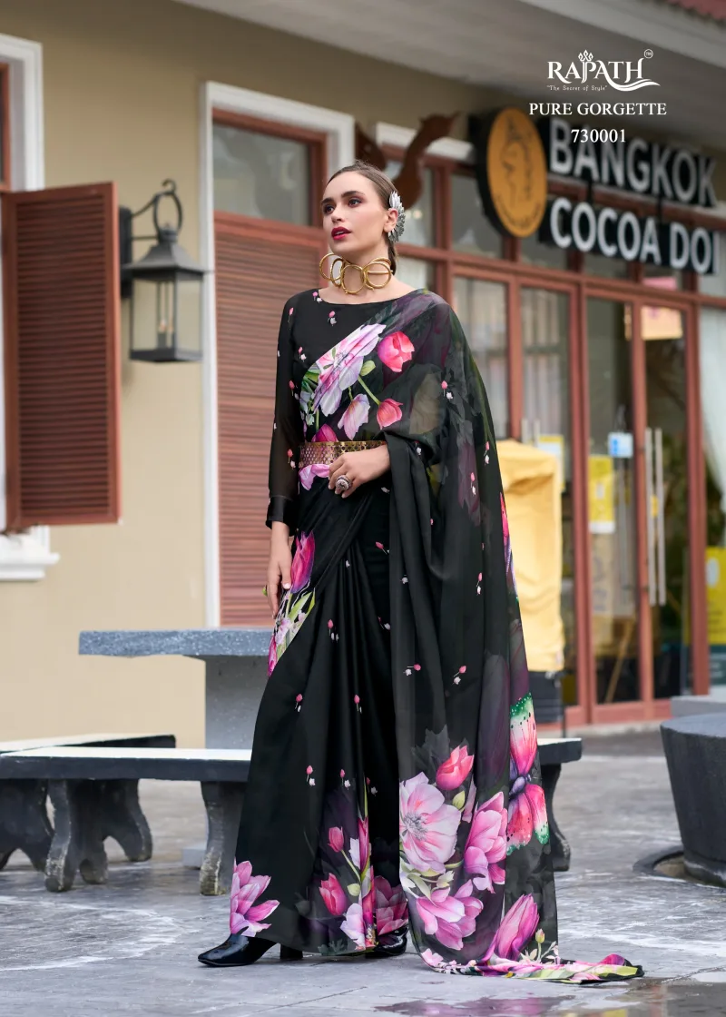 The Sakira by RajPath Pure Georgette Saree collections